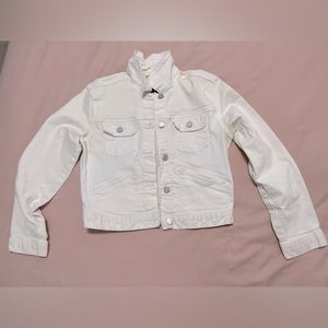 Gap jean jacket, white, size medium